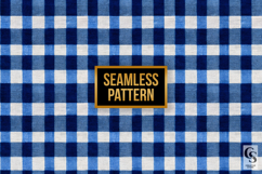 Blue Denim Gingham Seamless Patterns Product Image 4