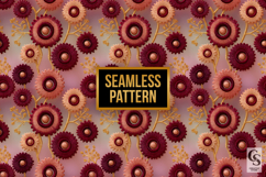 Gear Floral Embroidery Seamless Patterns Product Image 3