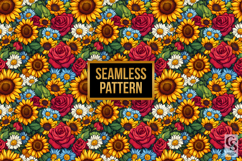Summer Floral Bouquet Seamless Patterns Product Image 4