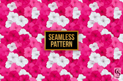 Pink and White Petunia Floral Seamless Pattern Product Image 4