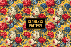 Summer Rococo Flowers Digital Paper Product Image 4