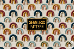 Boho Rainbow Macrame Seamless Patterns Product Image 3