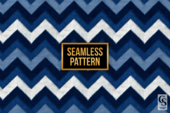 Blue Denim Texture Chevron Seamless Patterns Product Image 4
