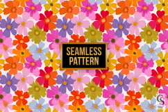 Colorful Whimsical Flowers Digital Papers Product Image 4