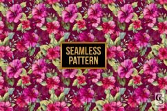 Romantic Hibiscus Flowers Seamless Pattern Product Image 4