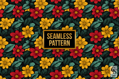 Black History Month Flowers Seamless Patterns Product Image 3