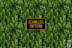 Lily of the Valley Flowers Digital Papers Product Image 3