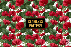 Tropical Red Anthurium Seamless Pattern Product Image 2