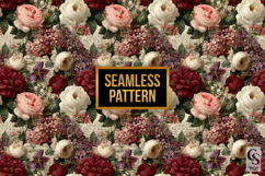 Antique Roses and Lilac Digital Papers Product Image 4
