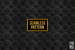Black thread chikankari embroidery Seamless Patterns Product Image 4