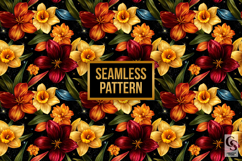 Bold Spring Flowers Seamless Patterns Product Image 4
