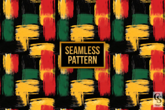 Juneteenth Brushstrokes Seamless Patterns Product Image 3