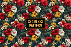 Hawaiian Hibiscus Flowers Seamless Pattern Product Image 3