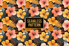Tropical boho flowers Seamless Patterns Product Image 5