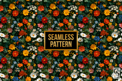 Field of Wildflowers Seamless Pattern Product Image 2