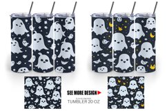 Pattern Cute Ghosts Tumbler Sublimation Wrap Product Image 3