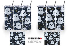 Pattern Cute Ghosts Tumbler Sublimation Wrap Product Image 4