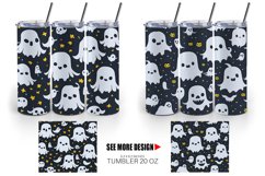 Pattern Cute Ghosts Tumbler Sublimation Wrap Product Image 5