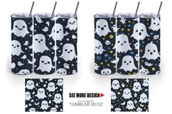 Pattern Cute Ghosts Tumbler Sublimation Wrap Product Image 6