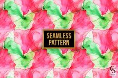 Pink Green Summer Alcohol Ink Digital Papers Product Image 4