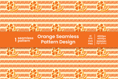 seamless pattern-fruit pattern-orange digital paper-food pattern-summer-orange-background