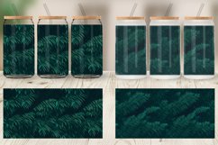 Glass Can Wraps Pattern Green Leaves Product Image 5