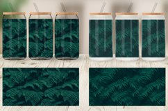 Glass Can Wraps Pattern Green Leaves Product Image 6
