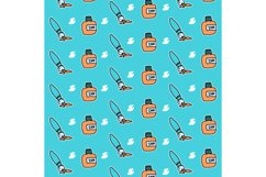 Seamless pattern ink and paintbrush design Product Image 1