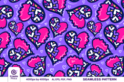 seamless pattern-love pattern-romantic-scrapbook paper-digital-background-surface pattern-repeat