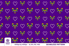 seamless pattern-love pattern-romantic-scrapbook paper-digital-background-surface pattern-repeat