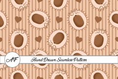Kiwi &amp; Heart Seamless Pattern | Fruit Digital Paper Product Image 1