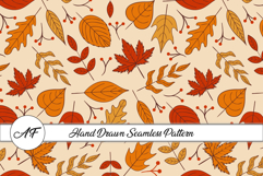 Vintage Fall Seamless Pattern | Fall Digital Paper Product Image 1