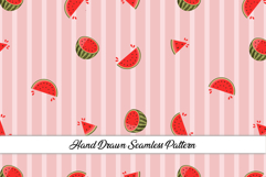 Summer Watermelon Seamless Pattern | Fruit Digital Paper Product Image 1