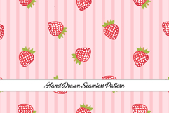 Summer Strawberry Seamless Pattern | Fruit Digital Paper Product Image 1