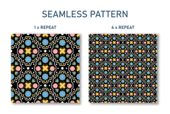 Folk Art Flower Seamless Pattern | Flower Digital Paper Product Image 2