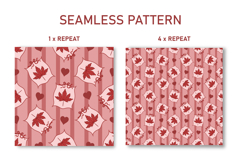 Fall Coquette Stripe Seamless Pattern | Fall Digital Paper Product Image 2