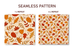 Vintage Fall Seamless Pattern | Fall Digital Paper Product Image 2