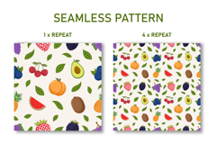 Summer Fuits Seamless Pattern | Fruit Digital Paper Product Image 2