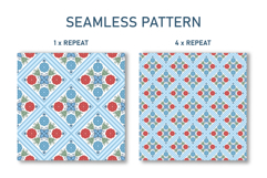 Folk Art Flower Seamless Pattern | Flower Digital Paper Product Image 2