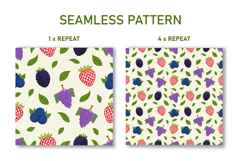 Berries Seamless Pattern | Fruit Digital Paper Product Image 2