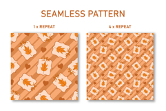 Fall Coquette Stripe Seamless Pattern Seamless Pattern Product Image 2