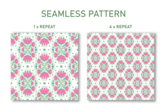 Folk Flower Seamless Pattern | Flower Digital Paper Product Image 2