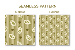 Fall Coquette Stripe Seamless Pattern | Fall Digital Paper Product Image 2