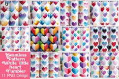 Seamless Little Heart Pattern Sublimation Tumbler Design Product Image 1