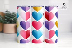 Seamless Little Heart Pattern Sublimation Tumbler Design Product Image 3