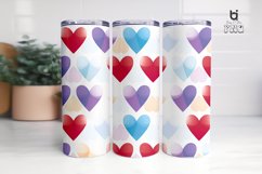 Seamless Little Heart Pattern Sublimation Tumbler Design Product Image 9