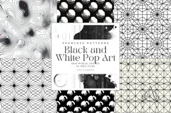 Black and White Pop Art Seamless Patterns Bundle Product Image 1