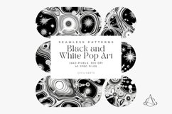 Black and White Pop Art Seamless Patterns Bundle Product Image 3