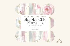 Shabby Chic Flowers Seamless Patterns Bundle Product Image 3
