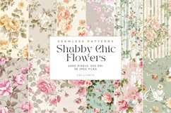 Shabby Chic Flowers Seamless Patterns Bundle Product Image 4